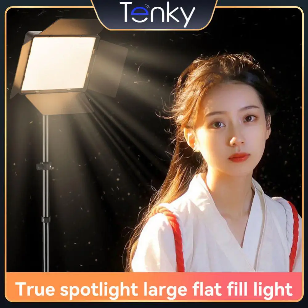 

Live Room Flat Fill Light 10 Inch Led Background Lamp Adjustable Photo Studio Light Supplementary Lamp For Live
