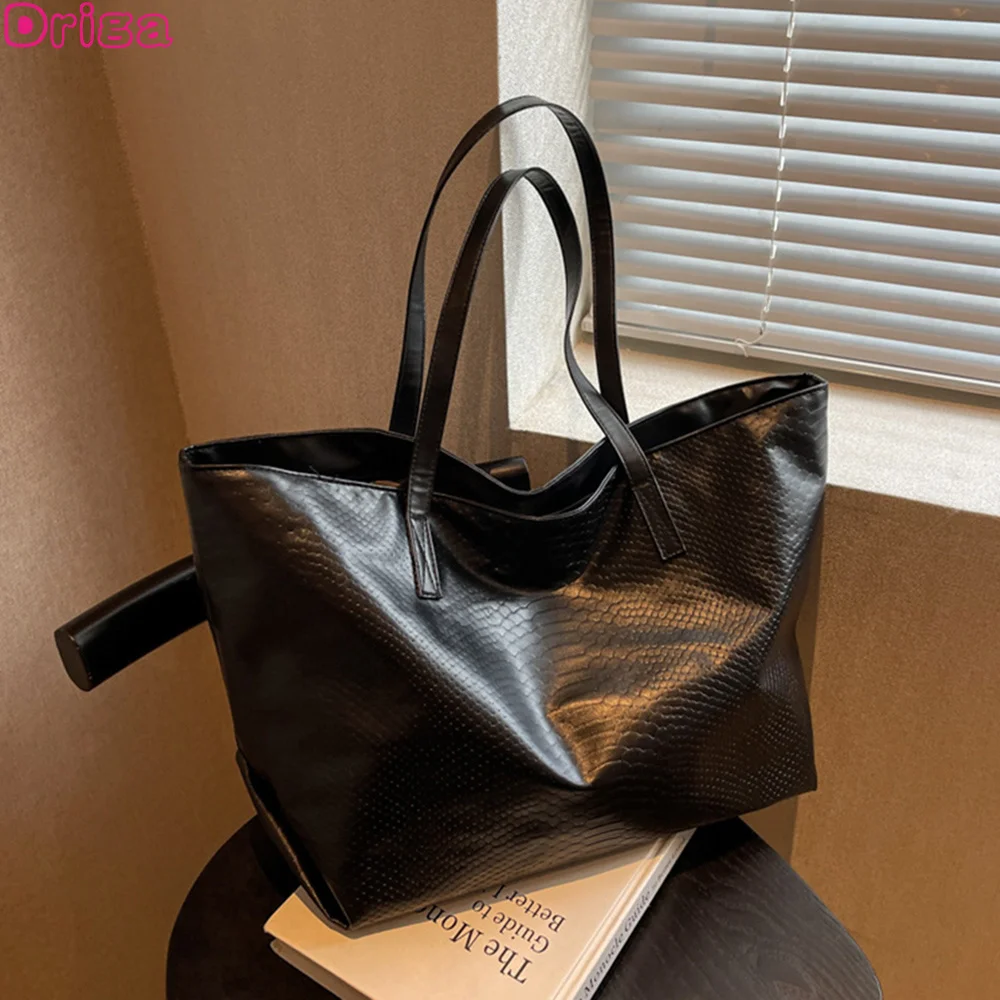 

Vintage Tote Handbags For Female Fall 2023 New Large Capcity Shoulder Bags Casual Retro Shopping And Travel Bags