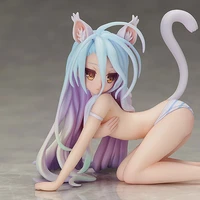 9cm anime no game no life shiro cat figure toy sexy girl collectible model figurine pvc action figure model toys gift