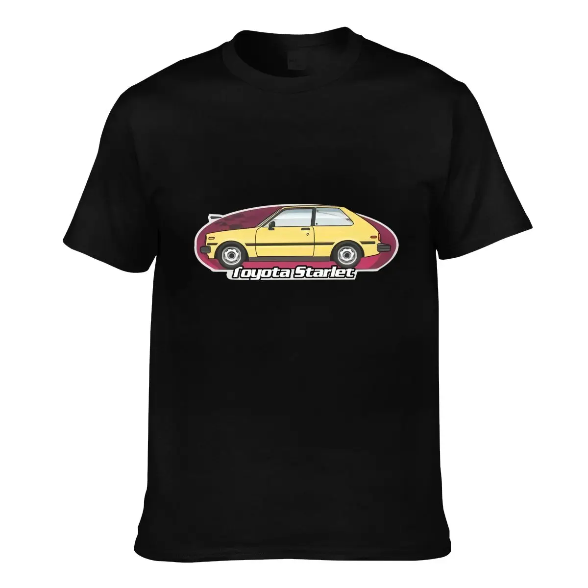 Vtg Kp60 Kp61 Toyota Starlet 1000 Dx Gl Xl Se футболка ежедневная Новинка Лидер продаж |