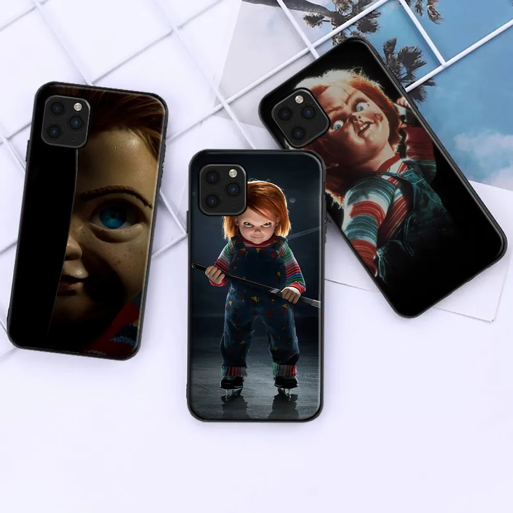 

Chucky Horror Phone Case For iPhone 11 12 13 Pro MAX Mini 6 7 8 6S Plus X XR XS SE 2020 Soft TPU Cartoon Doll Funda Back Cover