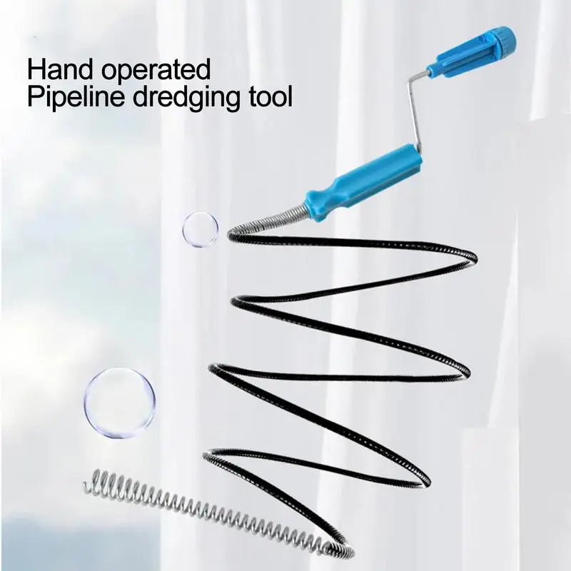 Ручная очистка сточных вод стальная проволока инструменты для сантехнических