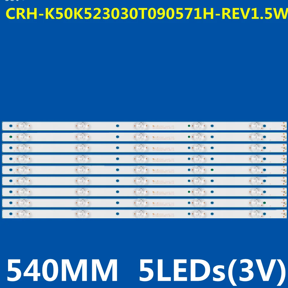 Фото Новая светодиодная лента для подсветки, 9 шт., для 50UG6550 50UG6550GA 50CE1850D2 50CE1820D2 CRH K50K 523030 Т 090571 H REV1.5 W PPTV PTV-50NU4 №1