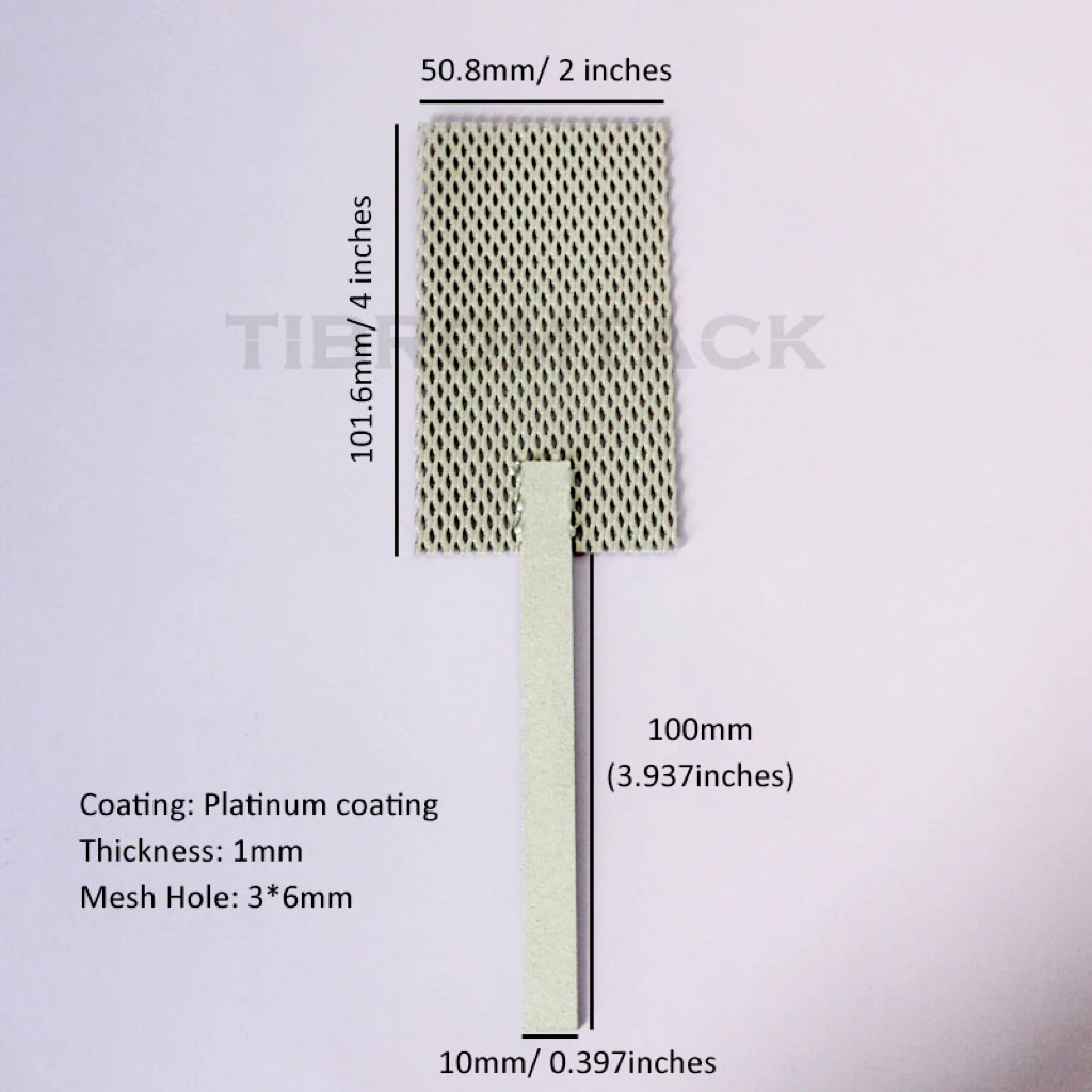 Титановая анодная сетка для электролиза водорода платинового покрытия