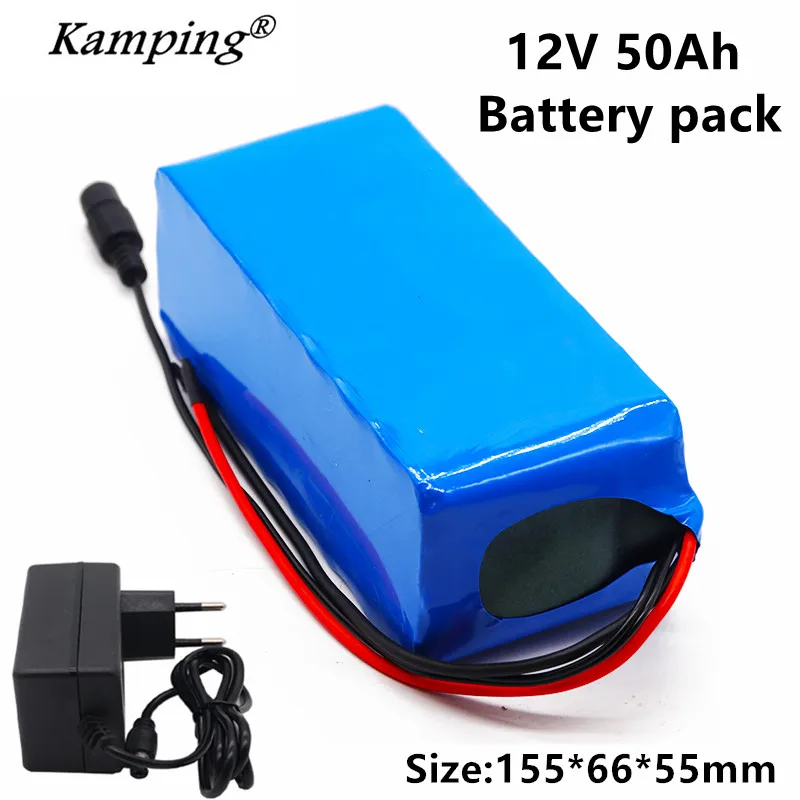 

2022 100% New 12V 50000mAh Battery pack 18650 lithium battery protection board 12v 40000mAh for inverter miner + 12.6V Charger