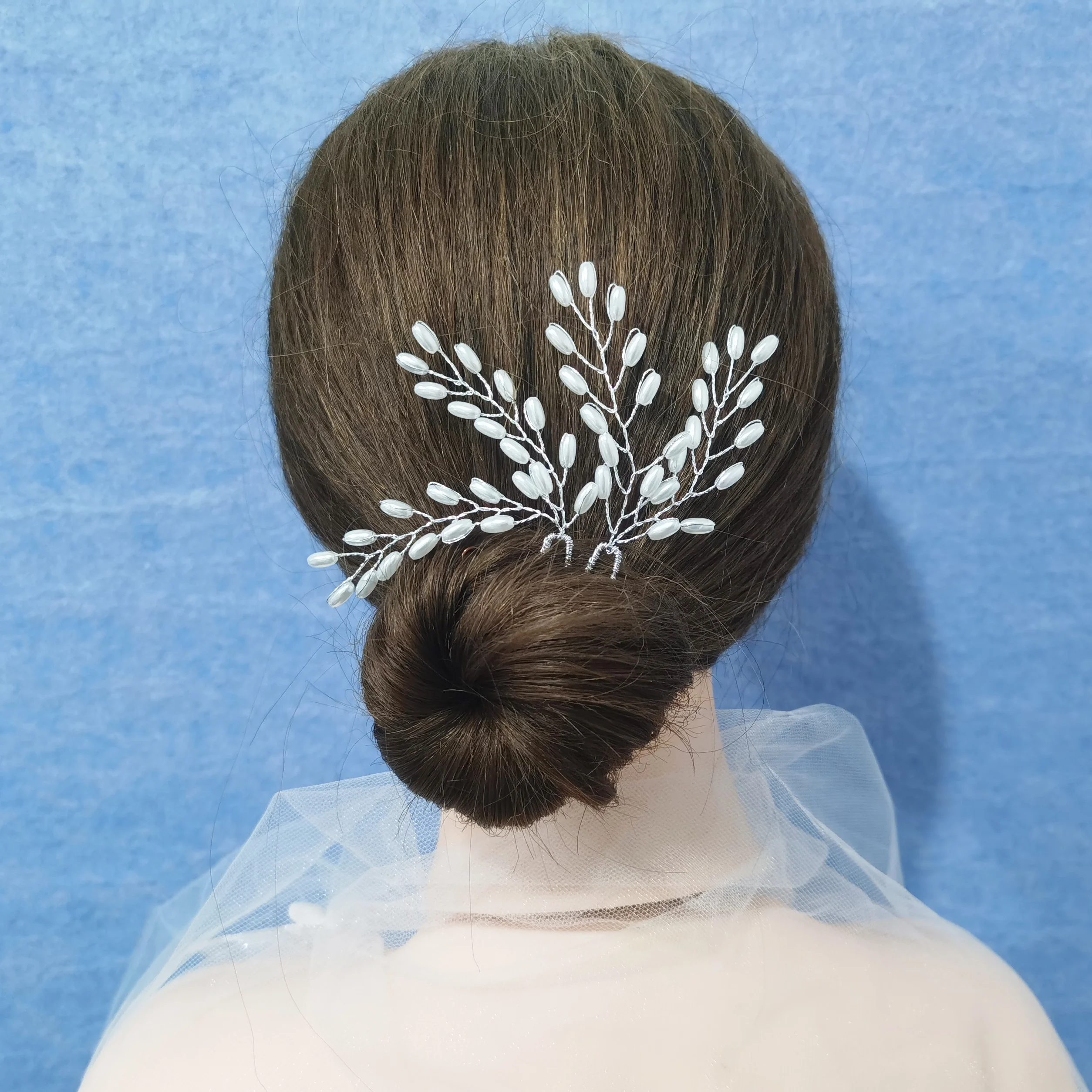 

U Shaped Pearl Hairpins Clips Simple Metal Bobby Pins Barrettes Bridal Hairstyle Design Tools Accessories for Women Bun Maker