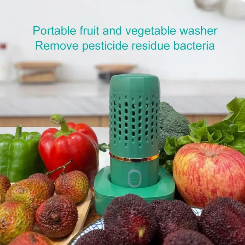 Mini purificador de alimentos portátil, limpiador ultrasónico, desinfección, Verduras y frutas, accesorios...