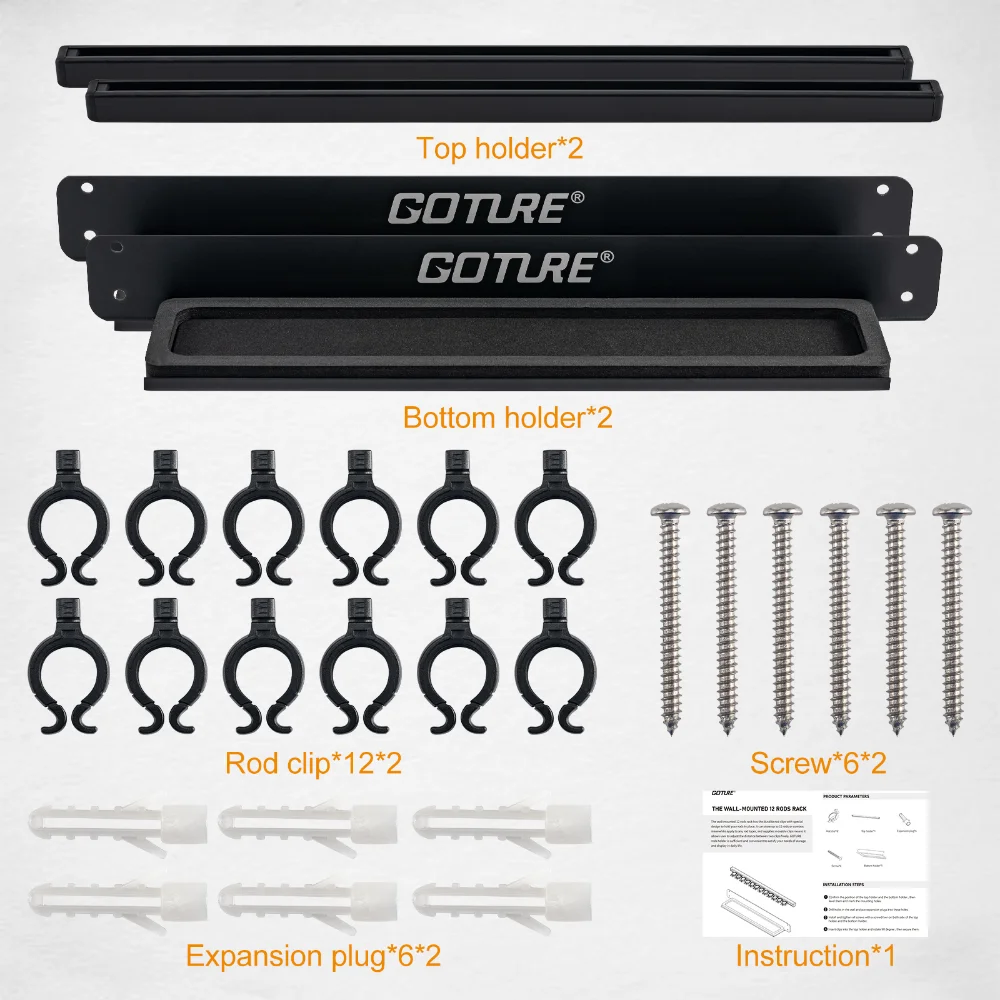 2 шт./набор подставки для удочек с 12 отверстиями