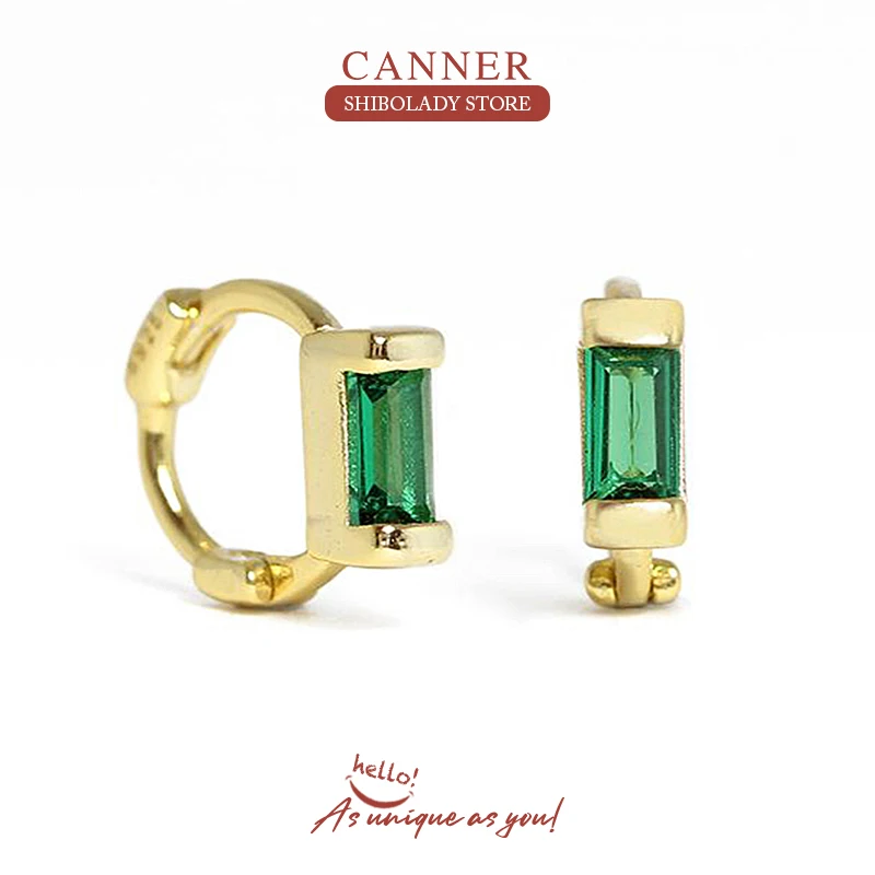 

CANNER Silver 925 Jewelry Earring For Women Small Hoop Ear Piercing Silver 925 jewelry Wedding Party 18K Gold 2023 Trend