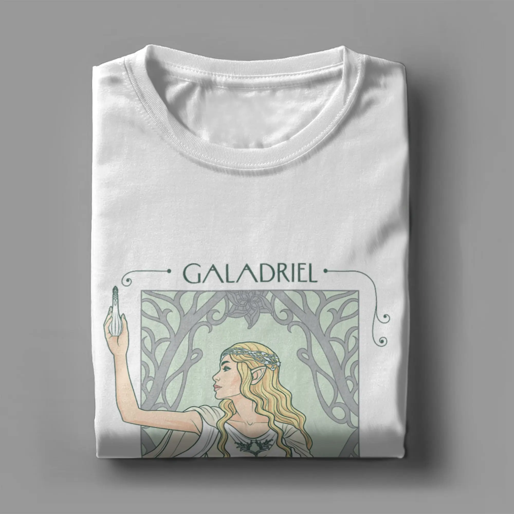 Фото Повседневная футболка L-Lords R-Rings Lady Galadriel, мужские и женские хлопковые футболки с круглым воротником, футболка с короткими рукавами, подарочная одежда №3