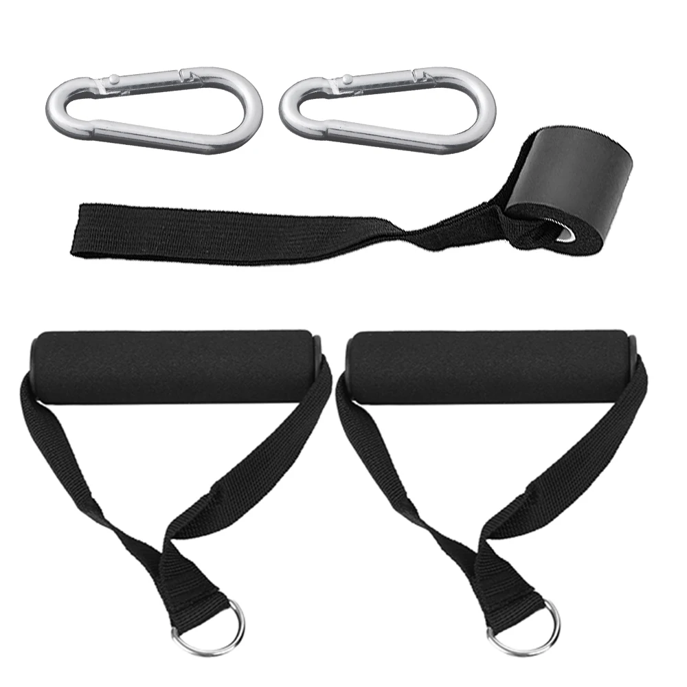 

Bands Door Workout Resistance For Cable Hooks Machines Handles Exercise Carabiner 5pcs Set Exercise Anchor