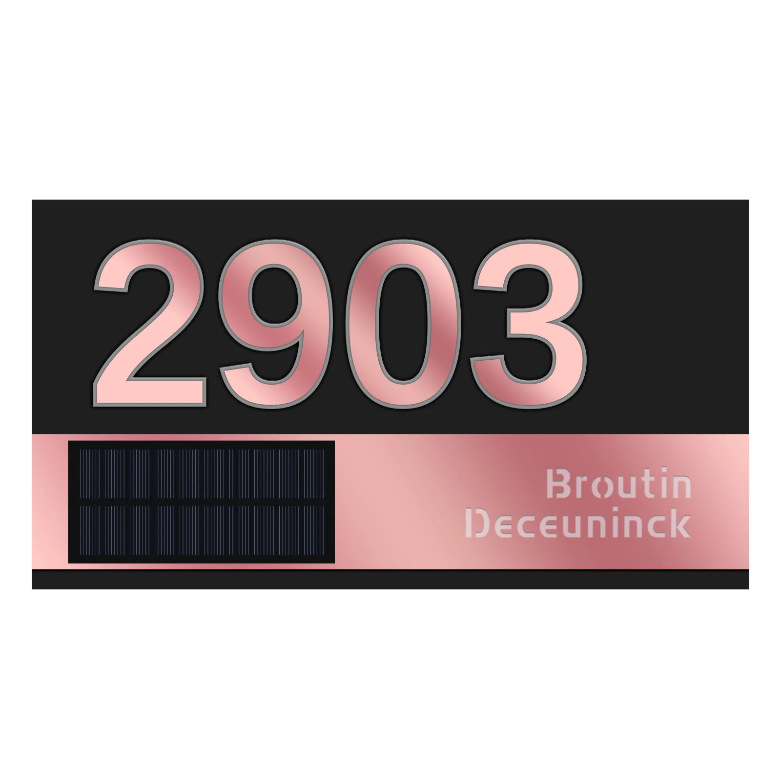 

Персонализированная солнечная табличка с номером дома, акриловая светодиодная внешняя табличка с номерами дома, уличная адресная дверная вывеска, уличная солнечная вывеска, табличка