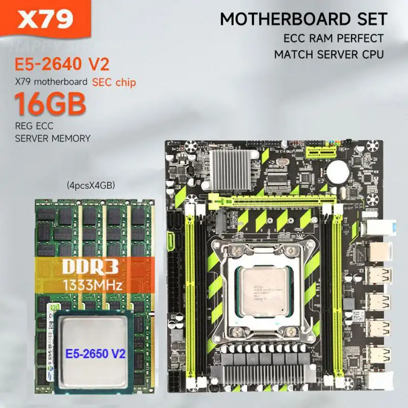 

Материнская плата X79g Nachinist Met Xeon 1333 Reg Ecc ОЗУ, комплект комбинированного комплекта gehalgen E5 2650 V2 2011 M 2 Поддержка Ddr3 Recc 16 Гб Nvme Sata