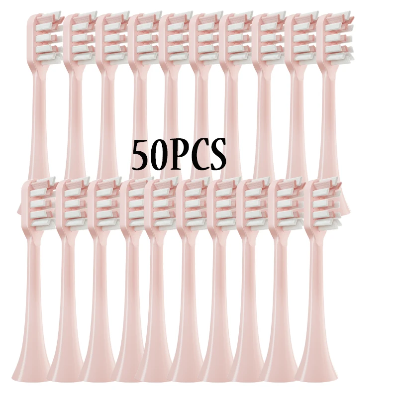 

Pink Replacement Heads 20/50pcs/Set For SOOCAS X3/X3U/X5 Sonic Electric ToothBrush Soft DuPont Clean Replace Brush Nozzle