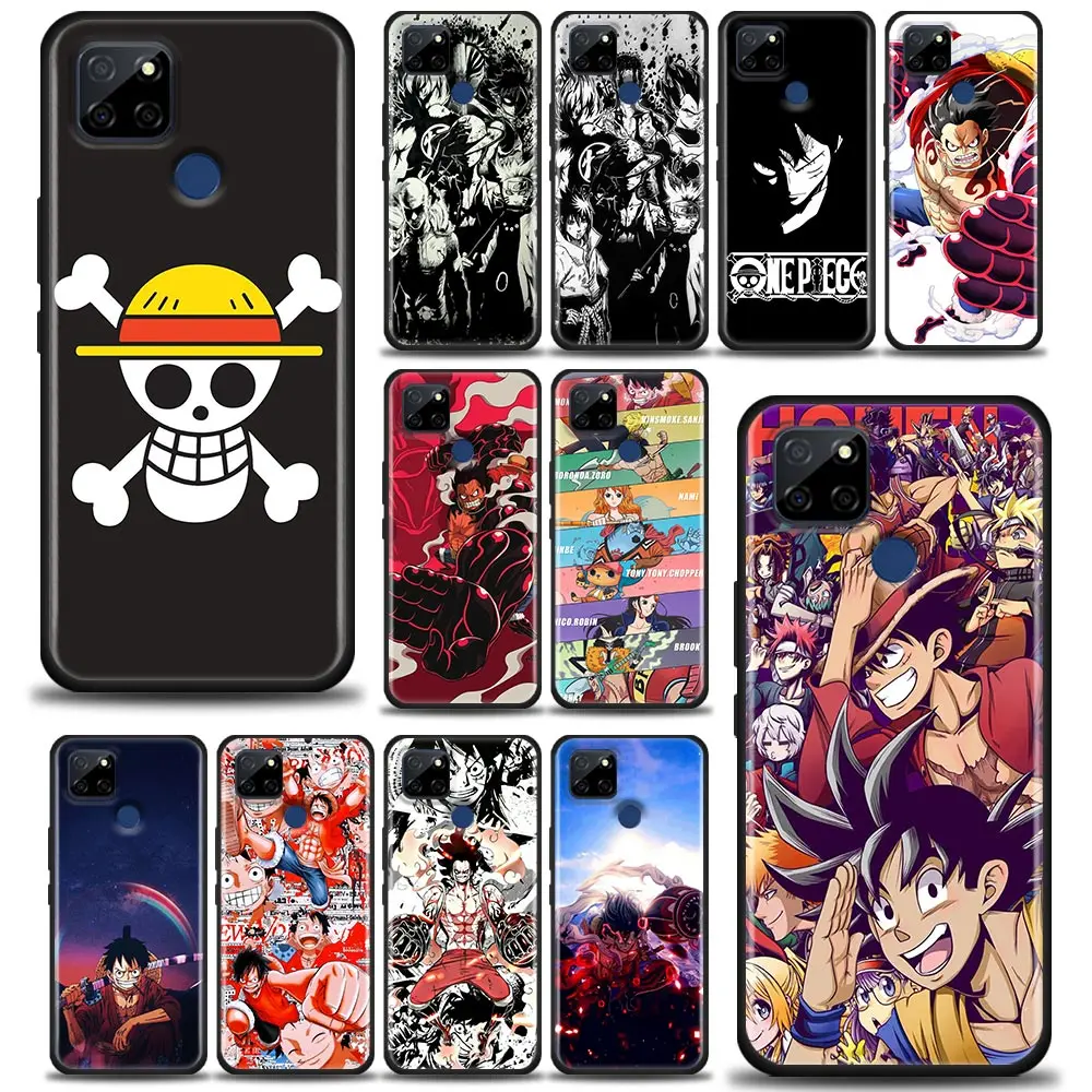 

Luffy One Piece Anime Phone Case for Realme Q2 C20 C21 V15 5G 8 5G C25 GT Neo V13 5G X7 Pro Ultra C21Y Soft Silicone Cover Zoro