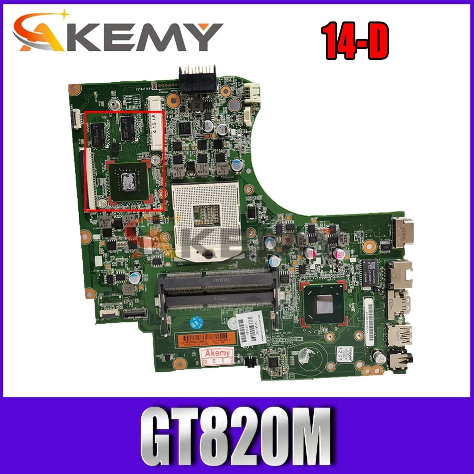 

Akemy 755185-001 755185-501 Main Board For HP 14-D 14-D101TX Laptop Motherboard GT820M graphics