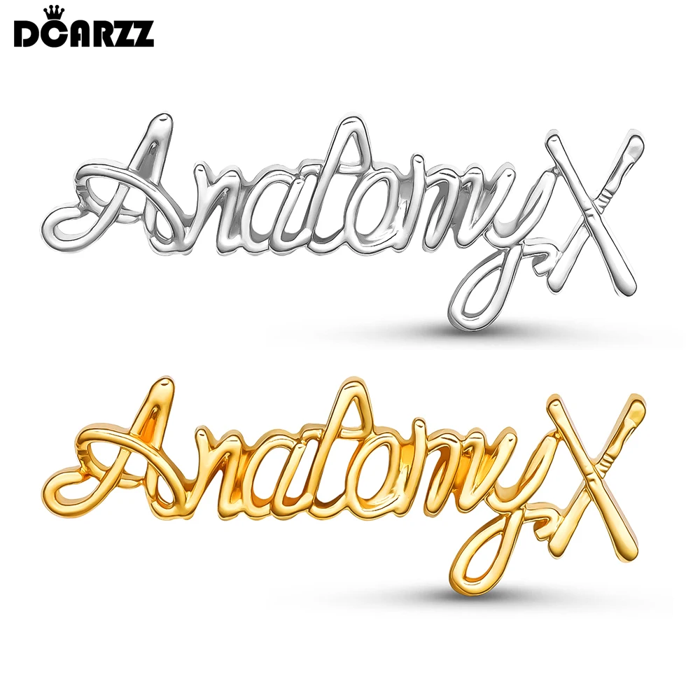 DCARZZ Анатомия Медицинская Биология Брошь Булавка Креативный Лацкан Рюкзак Шляпа