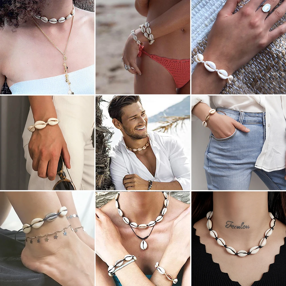 Бусины-ракушки россыпью в виде ракушек шармы сделай сам из натуральных овальных