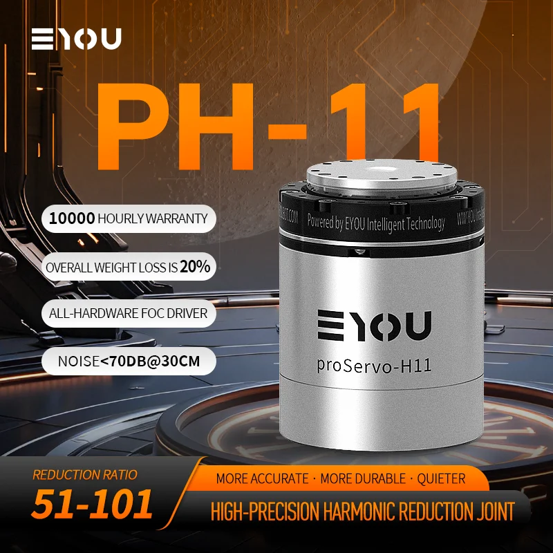 Фото Высокоточный гармонический привод EYOU PH11-51 Модуль шарнирного робота для гуманоидного робота и промышленной автоматизации №2
