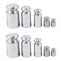 2x weight 1g 2g 5g 10g 20g chrome plating calibration gram scale weight set for digital scale balance silvery white
