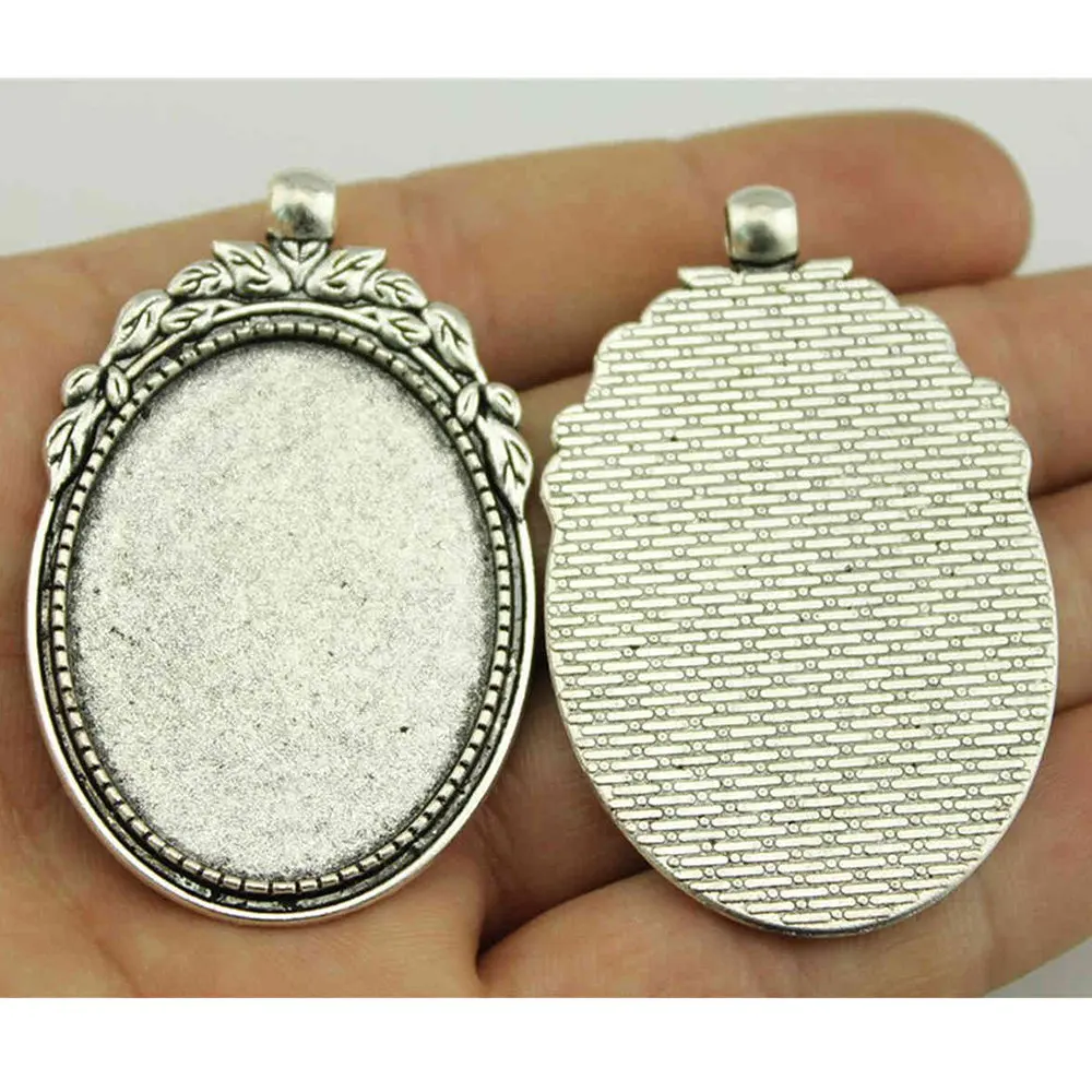 

Components Supplies For Jewelry Fit 30X40Mm Base Setting Findings Vintage