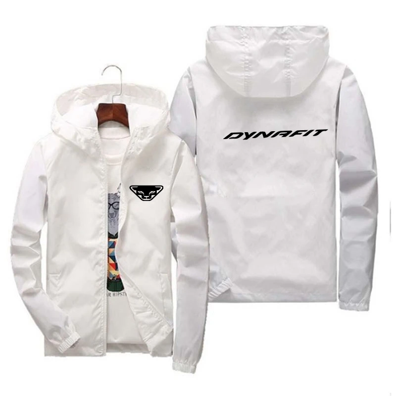 DYNRFIT Channel Zipper Windproof Jacket Men Women Hoodies Sunscreen Clothing Sport Casual Long Sleeve Hooded Coat Thin Tops
