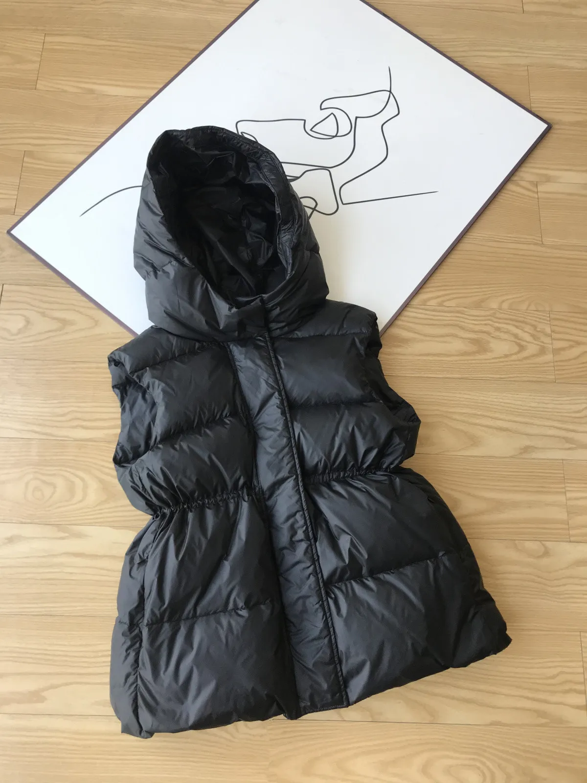 IC Xiaohe ~ 90% белый гусиный пух наполненный шнурком можно обнимать талию утолщенный