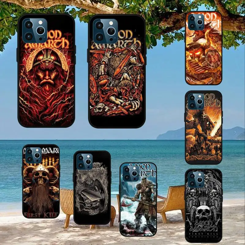 Чехол A-Amon Amarth band для телефона iPhone 7 8 Plus 11 12 Mini 13 14 Pro Max X SE XR XS