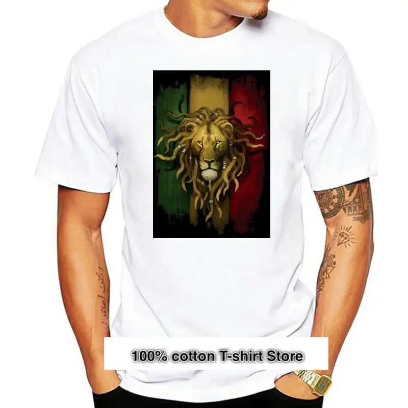 

Camiseta de Rasta Lion для мужчин и женщин, Xs-5Xl унисекс, nueva