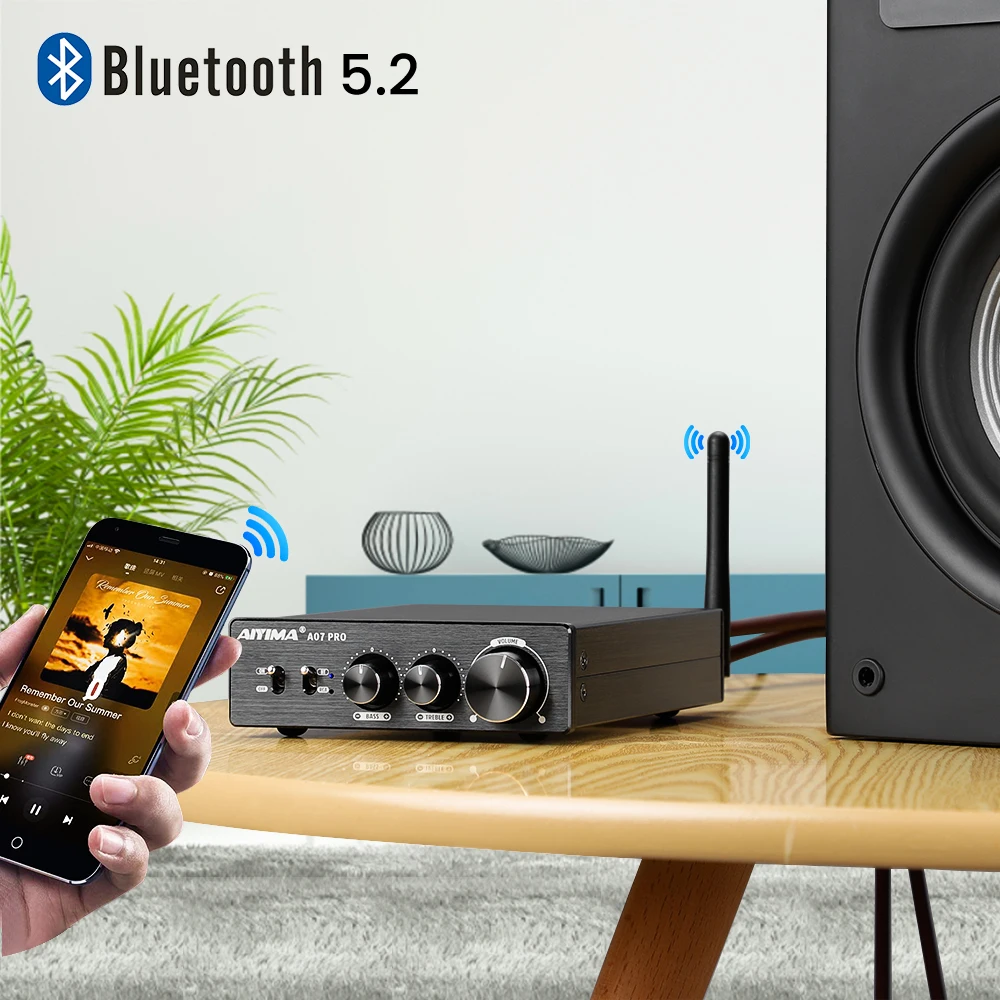 AIYIMA TPA3255 A07 PRO Усилитель мощности Bluetooth Аудиоусилитель 2,0 Стереоусилители динамиков Hi-Fi Amplificador Amp 300Wx2 (art.: 3920cd380436f) - 3920cd380436f