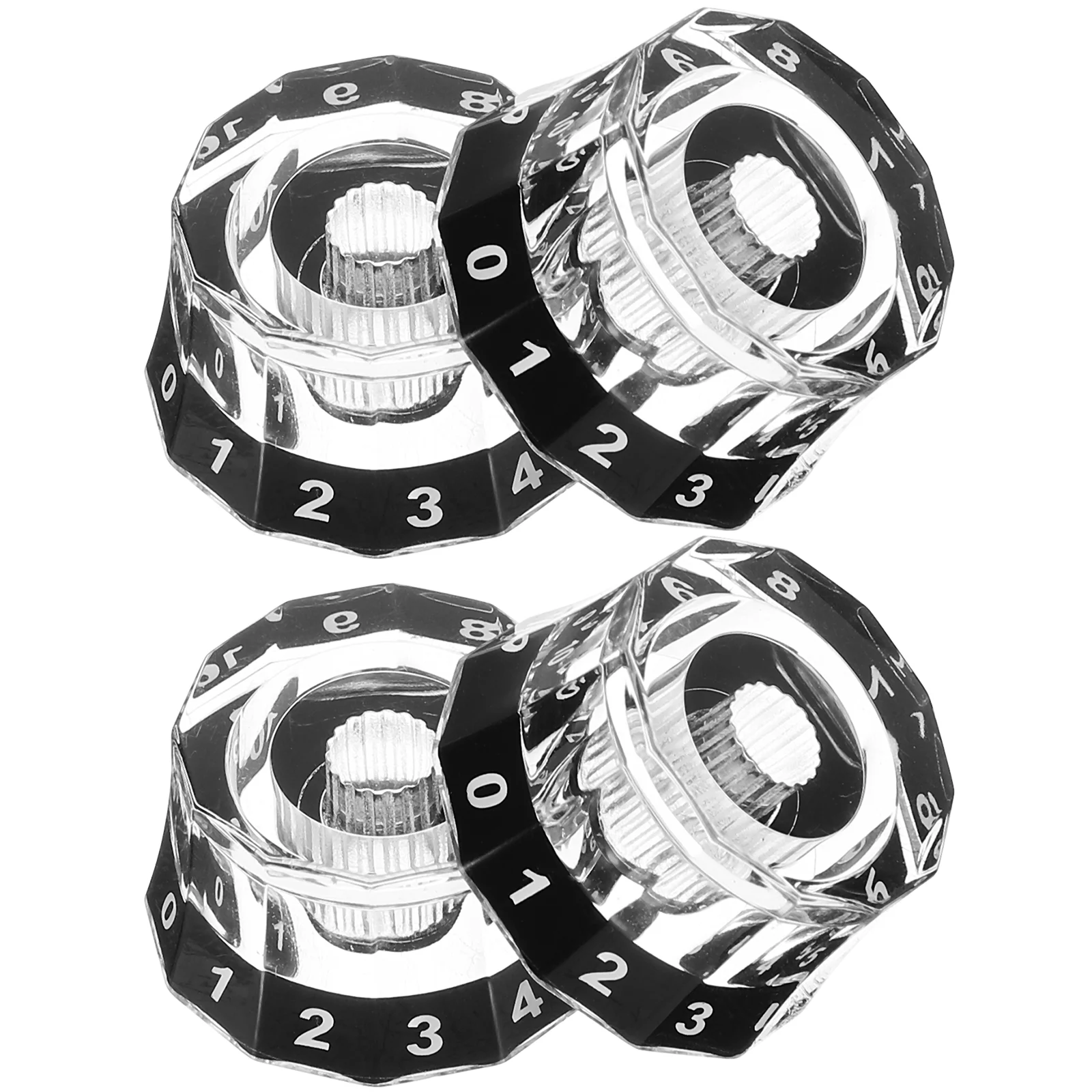 

4 Pcs Guitar Bass Knob Electric Knobs Repair Replacement Volume Control Accessories