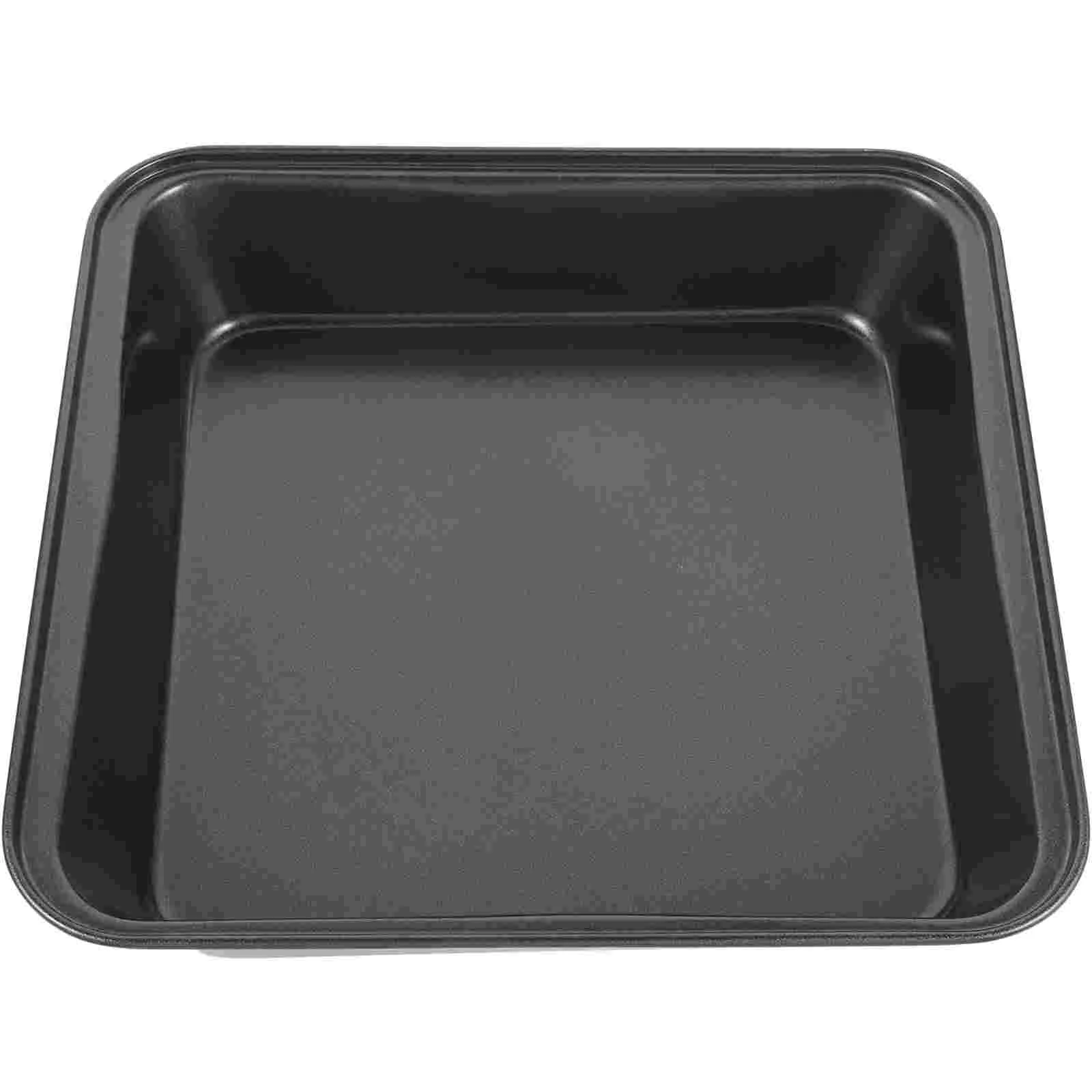 

Carbon Steel Pizza Baking Tray Metal Cake Containers Set Barbecue Plate Kitchen Banquet