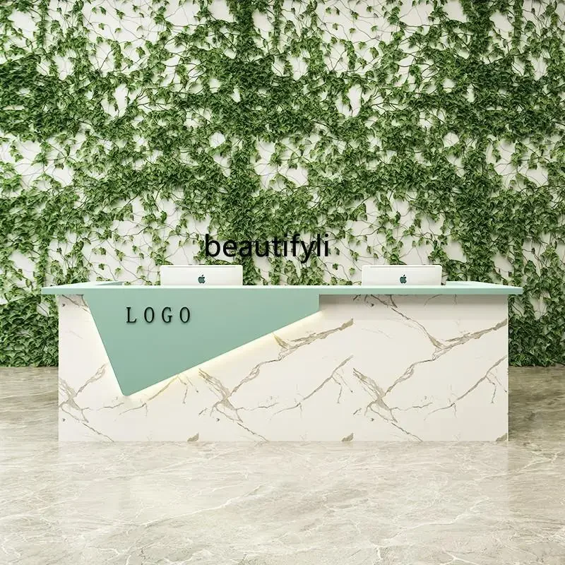 Простой современный изогнутый барный столик Салон красоты Оздоровье Клуб