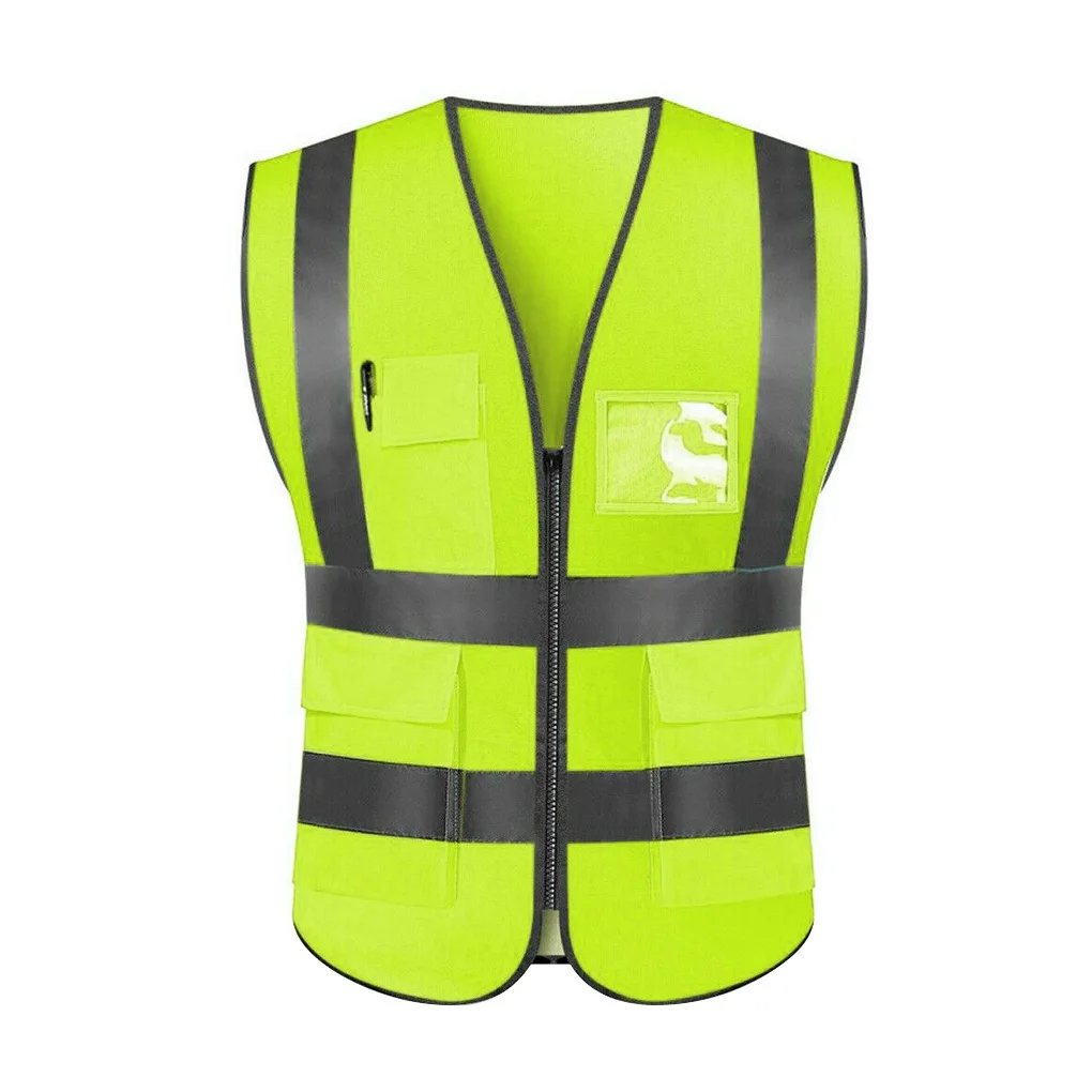 

Women Men Night Work Reflective Vest Construction Traffic Breathable Mesh Workwear A Type
