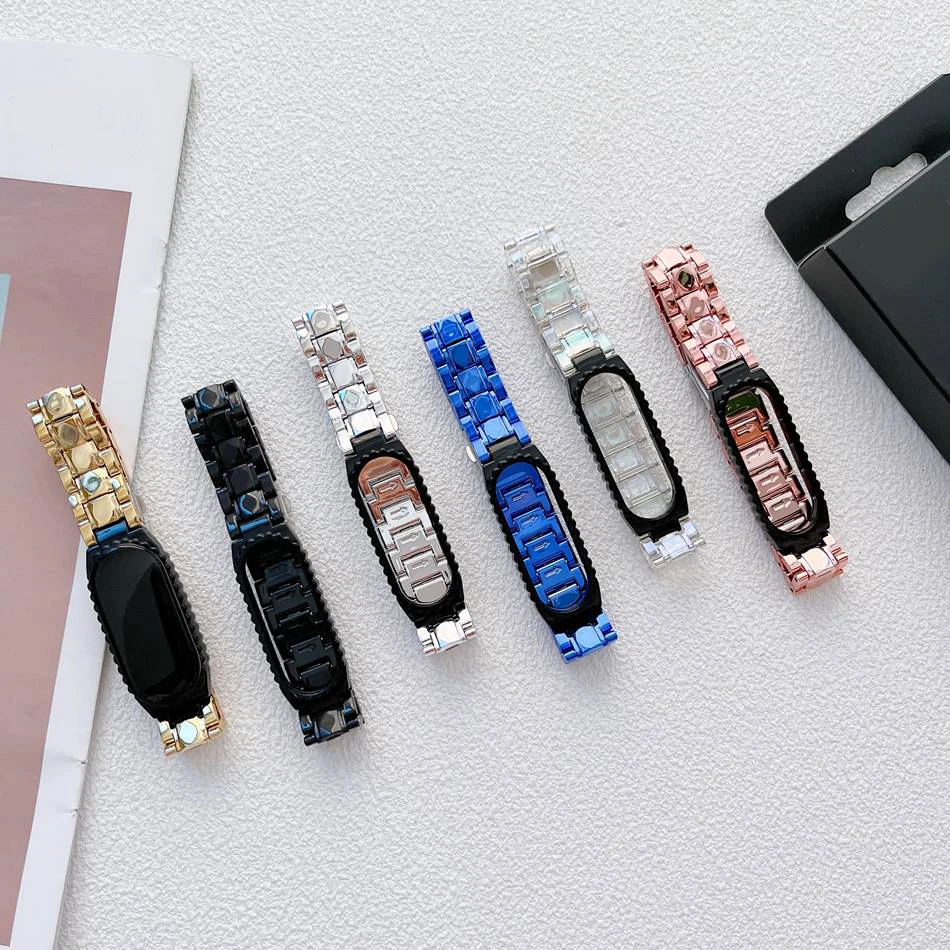 

Роскошный браслет с золотым покрытием для Xiaomi Mi Band 7, спортивный браслет с золотым покрытием для смарт-часов, ремешок для наручных часов Mi Band7
