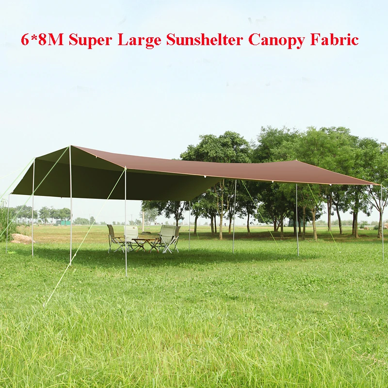 Waterproof Oxford Silver Coated Outdoor Camping Awning Sunshelter Tarp More Hanging Points