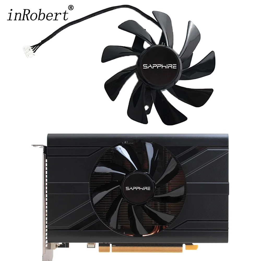 

T129215SU RX 570 470D GPU Cooler Video Card fan for Radeon sapphire RX470D RX570 ITX graphics Card Cooling System As Replacement