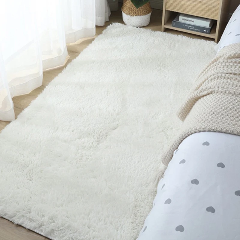 

Nordic Thick Carpet Plush Living Room Rug Bedroom Bedside Carpets Children Room Soft Floor Mat Home Decorative Doormat