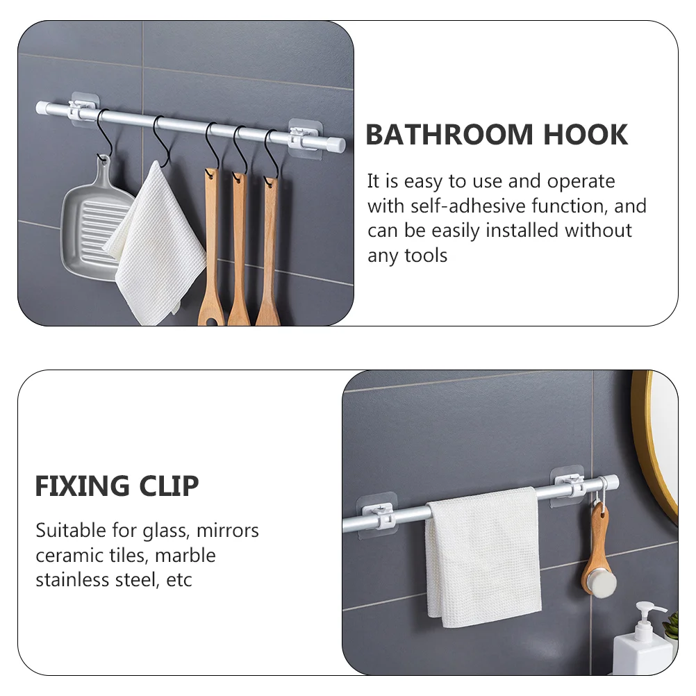 4 шт. подвесной стержень в японском стиле зажим крючки для штор вешалка пружинный