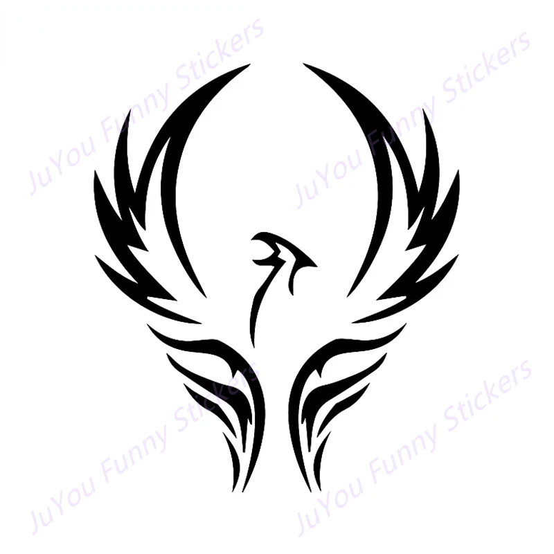 

JuYou Funny Stickers Exterior Accessories for Cartoon Phoenix Car Stickers Personality Decals JDM Bumper Vinyl Material Decor