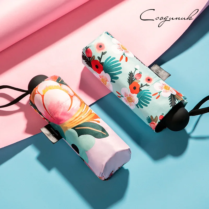 

Manual UV Mini Umbrella Protection Rain Gear Women Windproof Folding Umbrellas Portable Female Men Sunny Parasol Travel Umbrella