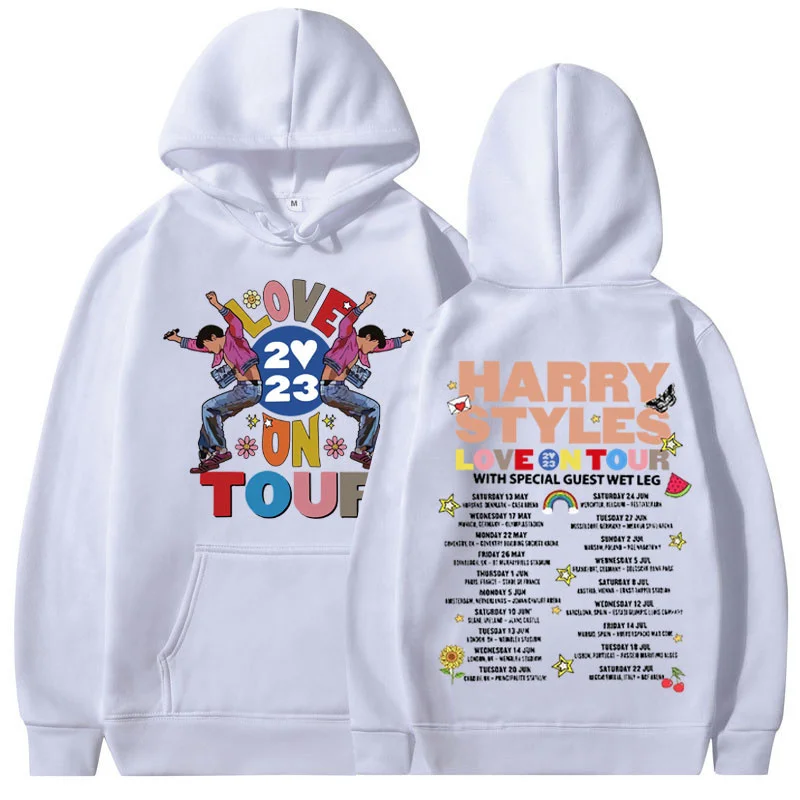 

Love on Tour Concert Hoodie Men Women Clothes Hooded Sweatshirt Fashion Harajuku Girl Oversized Hoodies Streetwear Couples