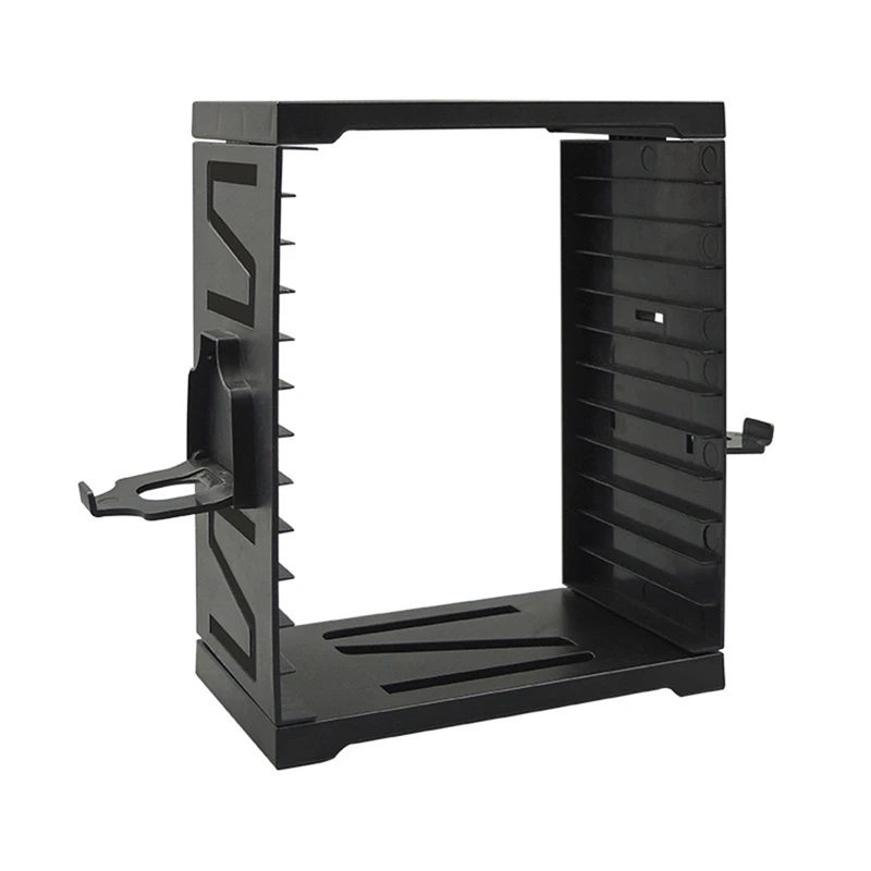 Game Disc Storage Tower For PS5/X-BOX SX/ One/Switch With 4 Controllers Rack