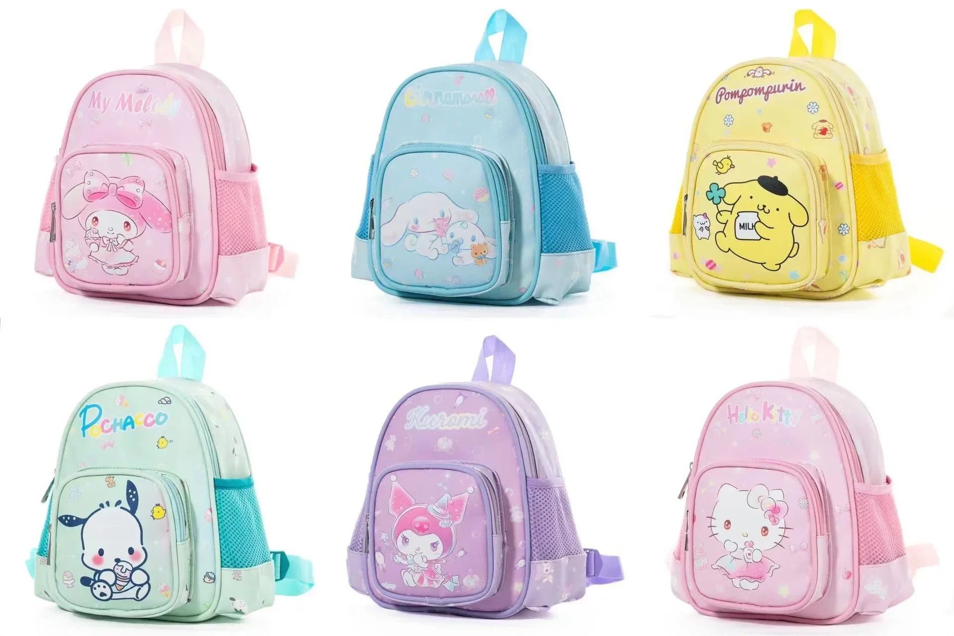 Sanrio Cinnamoroll детский повседневный рюкзак кожаный модный маленький одинаковый для