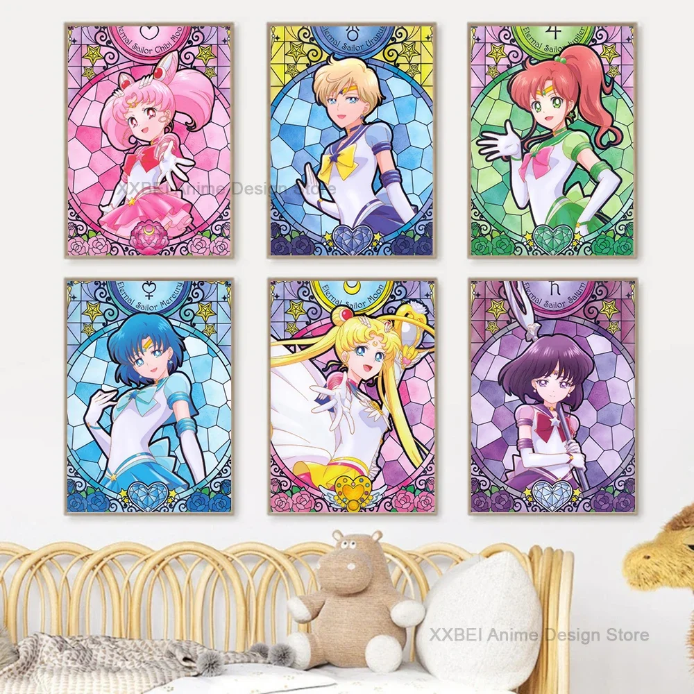 1 шт. высокое качество современное украшение для дома живопись аниме серия Сейлор