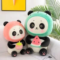 cute fruit panda doll plush toy childrens bed sleeping pillow doll doll birthday gift