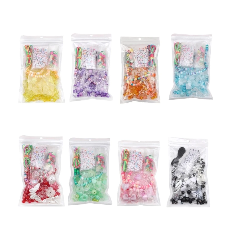 

Colorful Beaded Phone Chain Making Material Soft Ceramic Acrylic Beads Set for DIY Charm Necklace Bracelet Keychain