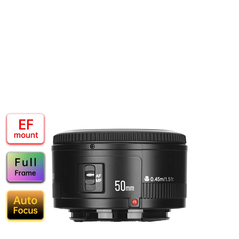 Фото Объектив Yongnuo YN50mm F1.8 с большой апертурой, автофокусом и эффектом супер-боке для камер Canon EOS 70D, 5D3, 600D DSLR. №2