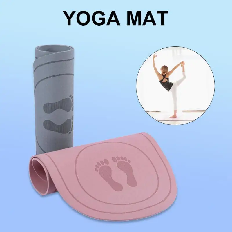 

TPE Yoga Mat Anti-skid Sports Jump Rope Mat 8mm Home Fitness Gymnastics Pilates Pad Soundproof Shock Absorption Exercise Pad
