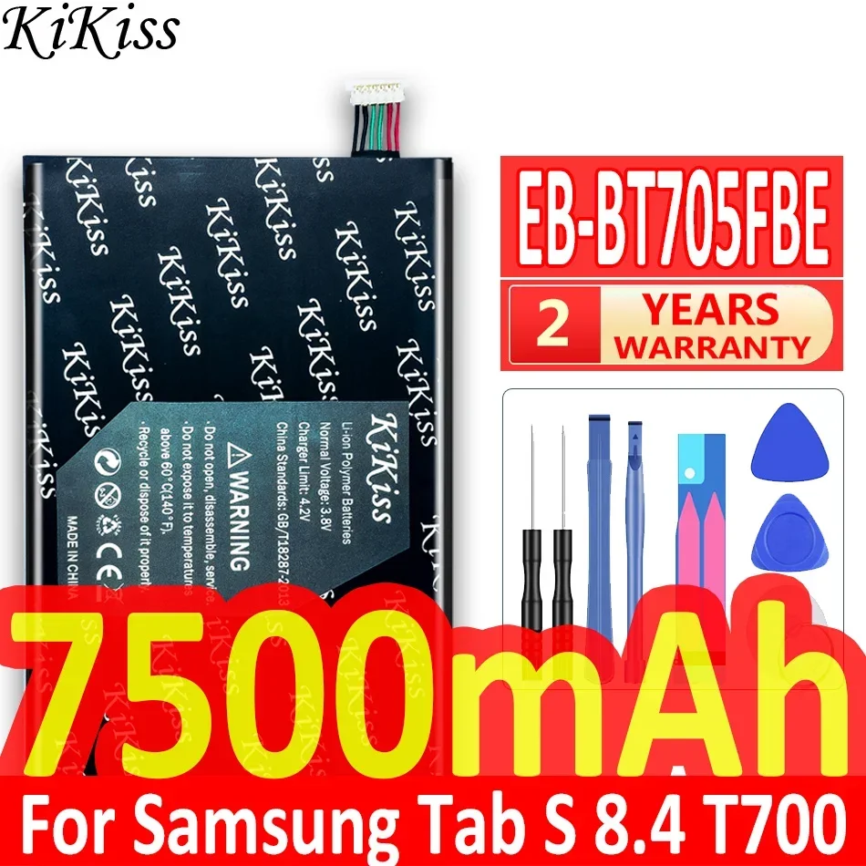 Аккумулятор для планшета емкостью 7500 мАч Samsung Galaxy Tab S 8 4 SM T700 T705 EB-BT705FBE